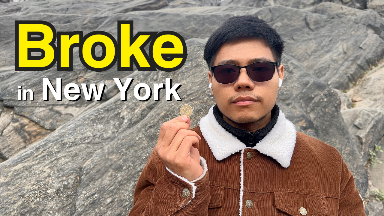 Living on ONLY $3 for a DAY in New York City (Myanmar Subtitle)